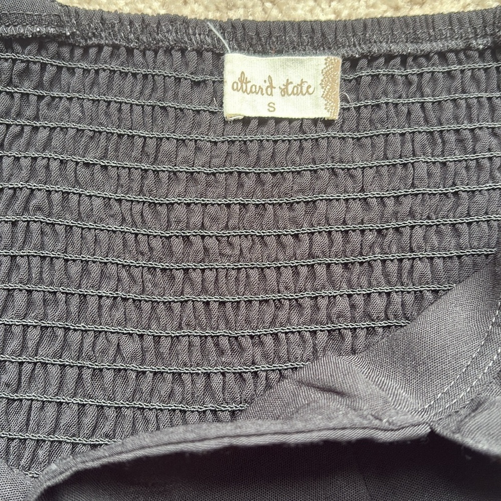 Altar'd State Black Ruffle Tank Top - Picture 4 of 6